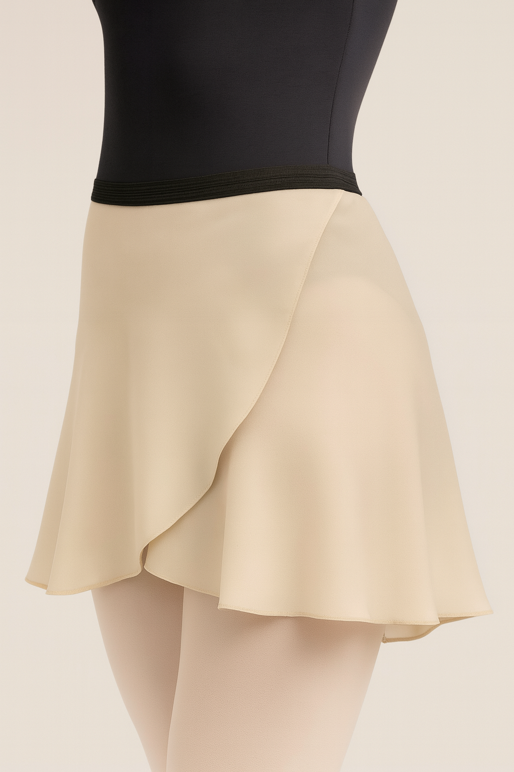 IVORY short wrap skirt