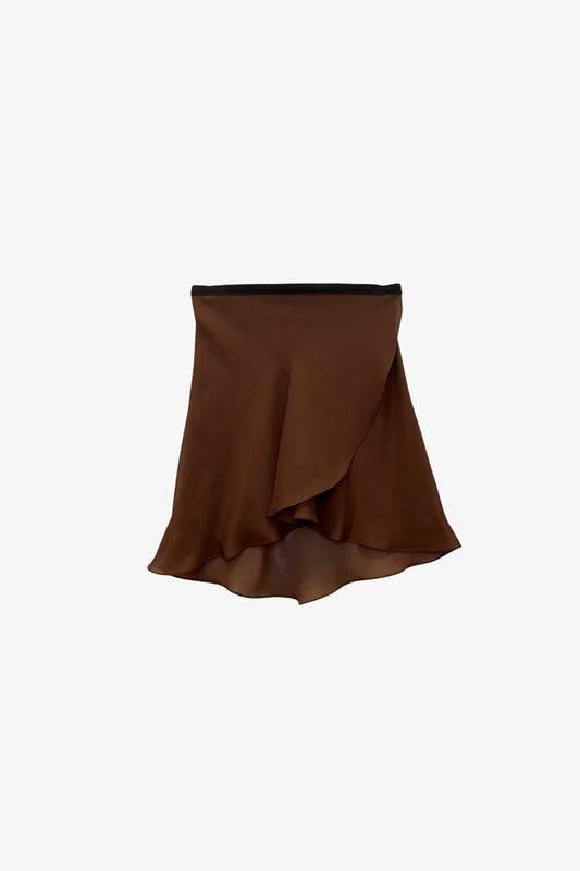 TRUFFLE long wrap skirt